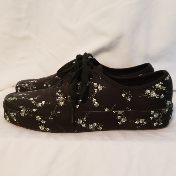 Black and white floral Vans New no tags or Box - Picture 4 of 7